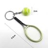 Çarşı PointGerçekçi Tenis Raketi Tasarımlı Şık Anahtarlık Kolye Çanta Süsü Tennis Keychain