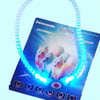 Çarşı PointMavi Renk Neon Led Işıklı Kedi Köpek Kolyesi (18,5 cm)