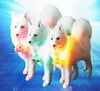 Çarşı PointMavi Renk Neon Led Işıklı Kedi Köpek Kolyesi (18,5 cm)