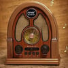 Çarşı PointOrta Boy Kubbe Model Retro Ahşap Tasarım Bluetooth Hoparlörlü Radyo – FM/AM Destekli, Şarjlı ve Taşınabilir Radyo NS-7061
