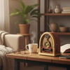 Çarşı PointOrta Boy Kubbe Model Retro Ahşap Tasarım Bluetooth Hoparlörlü Radyo – FM/AM Destekli, Şarjlı ve Taşınabilir Radyo NS-7061