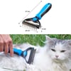 Çarşı PointPlastik Saplı Metal Kedi Köpek Bakım Kıtık Tüy Topak Açıcı Tarak
