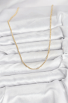 Cm 14k Gold Renk Halka Model 60 Cm Kadın Kolye