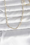Cm 14k Gold Renk İnce Ataç Zincir Model 60 Cm Kadın Kolye
