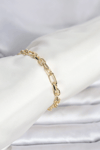 Cm 14k Gold Renk Kalın Zincir Model Kadın Bileklik