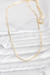 Cm 14k Gold Renk Kare Zincirli Model 60 Cm Kadın Kolye