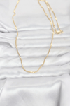 Cm 14k Gold Renk Lazer Puntalı Model 60 Cm Kadın Kolye