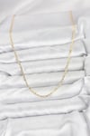 Cm 14k Gold Renk Pirinç Lazer Model 60 Cm Kadın Kolye