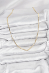 Cm 14k Gold Renk Pirinç Zincir Model Kadın Kolye