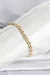 Cm 14k Gold Renk Yassı Zincir Model Kadın Bileklik