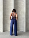 Crop Pantolon Keten Takım S255012