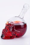 Crystal Head Kuru Kafa Cam Şişe Viski Likör Hediyelik Sürahi (1000 ML)
