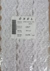 Dantel Polyester Sanal Tül Bant Beyaz 14,50 Metre En 6 Cm On-1517-b