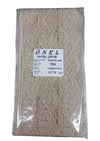 Dantel Polyester Sanal Tül Bant Cappucino 13,70 Metre En 6 Cm On-784-c