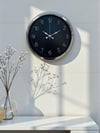 Dekoratif Ve Şık 40 Cm Krom Metal Duvar Saati