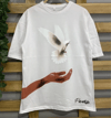 Dijital Baskılı T-shirt - Beyaz