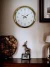 Elegance Gold 40 Cm Metal Dekoratif Tasarım Duvar Saati