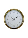 Elegance Gold 40 Cm Metal Dekoratif Tasarım Duvar Saati