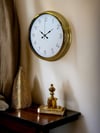 Elegance Gold 40 Cm Metal Dekoratif Tasarım Duvar Saati