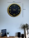 Elegance Gold Luxury 40 Cm Metal Duvar Saati