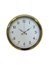 Elegant Gold Frame 40 Cm Metal Duvar Saati