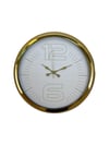 Elegant White Gold 40 Cm Metal Duvar Saati