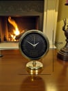 Elite Black Gold 25 x 20 Cm Metal Masa Saati