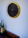 Elite Luxury Gold 40 Cm Metal Duvar Saati