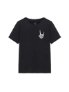 Erkek Baskılı Oversize T-shirt - Siyah