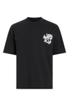 Erkek Baskılı Oversize T-shirt - Siyah