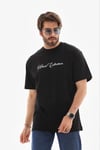 Erkek Baskılı T-shirt Kısa Kol Bisiklet Yaka Regular Fit Rahat Kalıp Günlük Tişört - Siyah