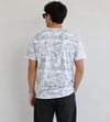 Erkek Batik Desenli Tişört Bisiklet Yaka Kısa Kol Regular Fit T-shirt - Gri