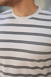 Erkek Çizgili Kısa Kollu T-shirt