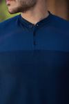 Erkek Hakim Yakalı Kısa Kollu Pamuklu T-shirt