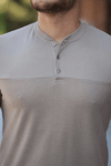 Erkek Hakim Yakalı Kısa Kollu Pamuklu T-shirt