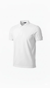 Erkek Pike Kumaş Düğmeli Yaka Regular Fit Günlük Kısa Kol Tişört T-shirt - Beyaz