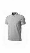 Erkek Pike Kumaş Düğmeli Yaka Regular Fit Günlük Kısa Kol Tişört T-shirt - Gri