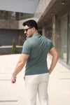 Erkek Polo Yaka Fermuar Detaylı Tişört