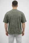 Erkek Premium Tişört Osy Yumuşak Dokulu Yıkamalı Oversize T-shirt - Haki