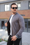 Erkek Scuba Süet Kumaş Bomber Hırka