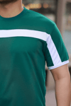 Erkek Şerit Detaylı Kısa Kollu T-shirt