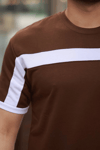 Erkek Şerit Detaylı Kısa Kollu T-shirt