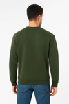 Erkek Üç İplik Düz Bisiklet Yaka Sweatshirt - Haki