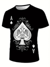 Erkekkısa Kollu Yuvarlak Yaka Desenli Viskon T-shirt