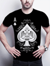 Erkekkısa Kollu Yuvarlak Yaka Desenli Viskon T-shirt