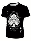 Erkekkısa Kollu Yuvarlak Yaka Desenli Viskon T-shirt