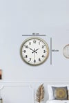 Eskitme Standart 40 Cm Metal Klasik Duvar Saati