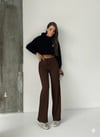 Fit Comfort Bej Salaş Pantolon Kahve A6011