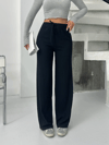 Fitilli Şardonlu Pantolon Siyah A4058