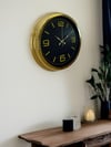 Gold Modern Rakamlı 40 Cm Metal Duvar Saati